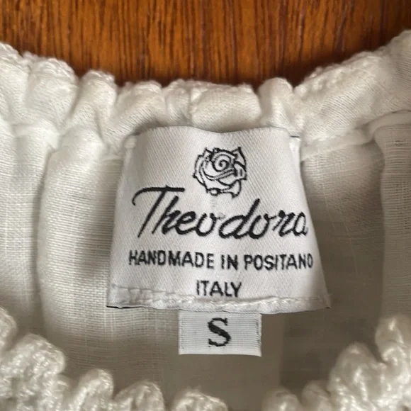 Handmade linen & lace dress from Italy - Picture 8 of 14